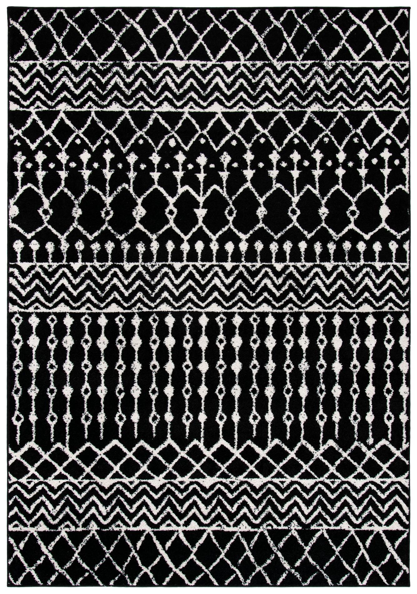 Safavieh Tulum Tul270Z Black/Ivory Rugs.