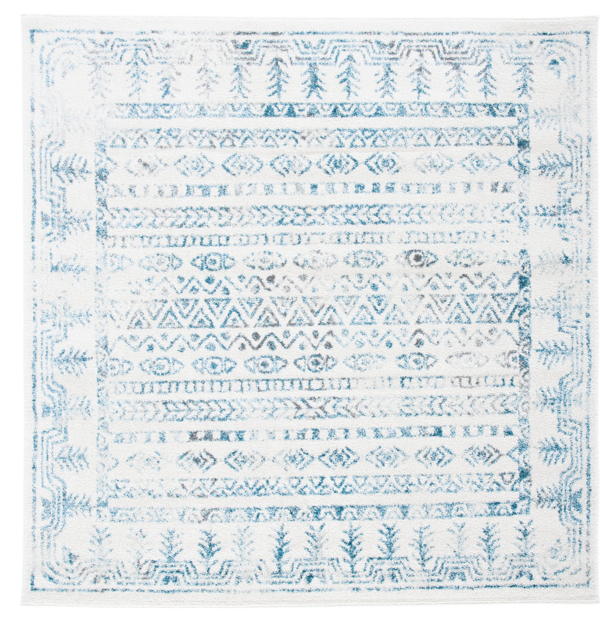 Safavieh Tulum Tul271B Ivory/Teal Rugs.