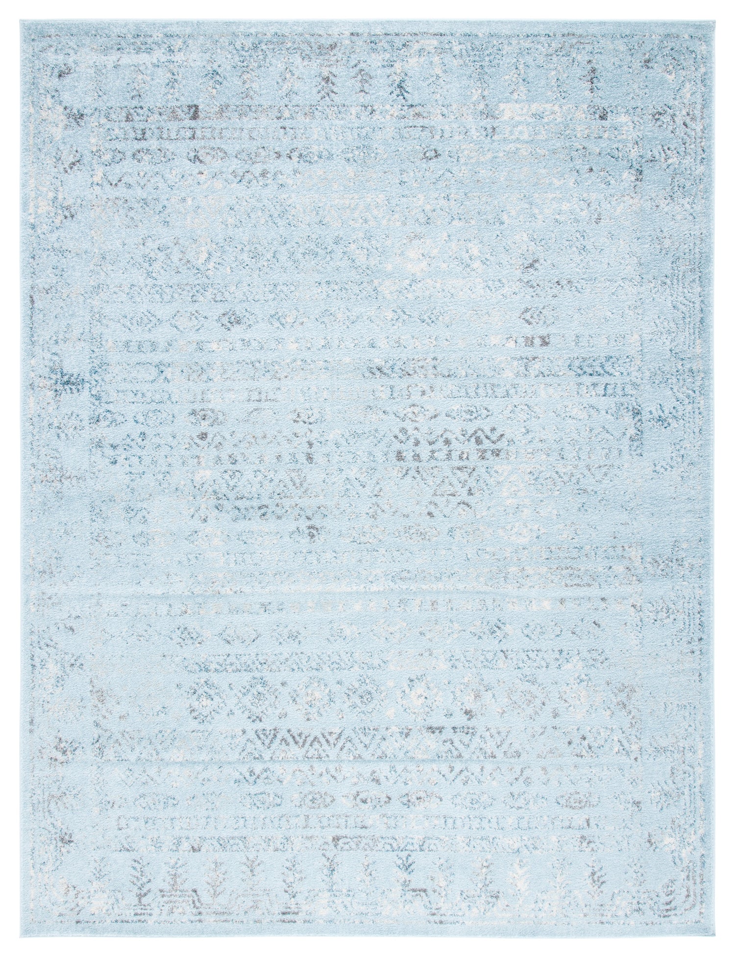 Safavieh Tulum Tul271J Aqua Blue/Dark Grey Rugs.