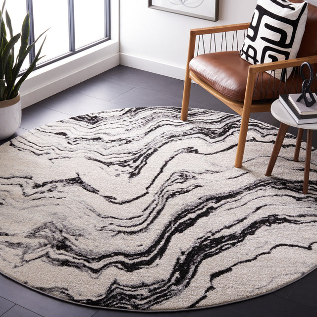 Safavieh Tulum Tul274A Ivory/Black Rug.