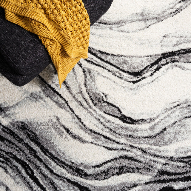 Safavieh Tulum Tul275A Ivory/Black Rug.