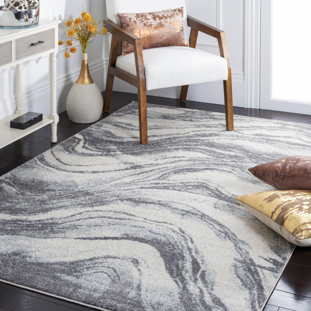 Safavieh Tulum Tul275B Ivory/Grey Rug.