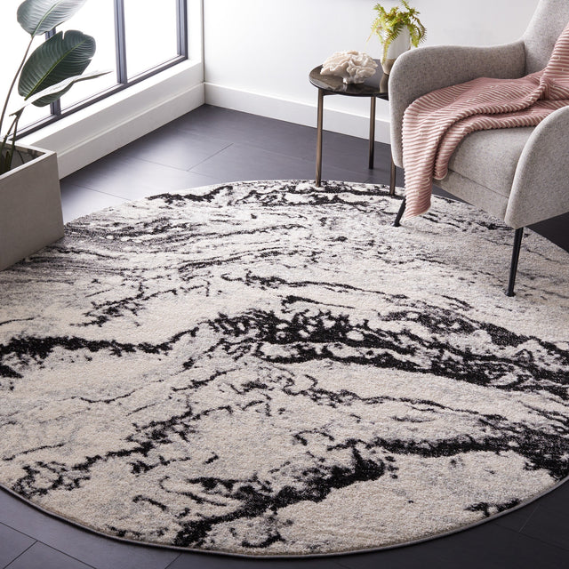 Safavieh Tulum Tul276A Ivory/Black Rug.