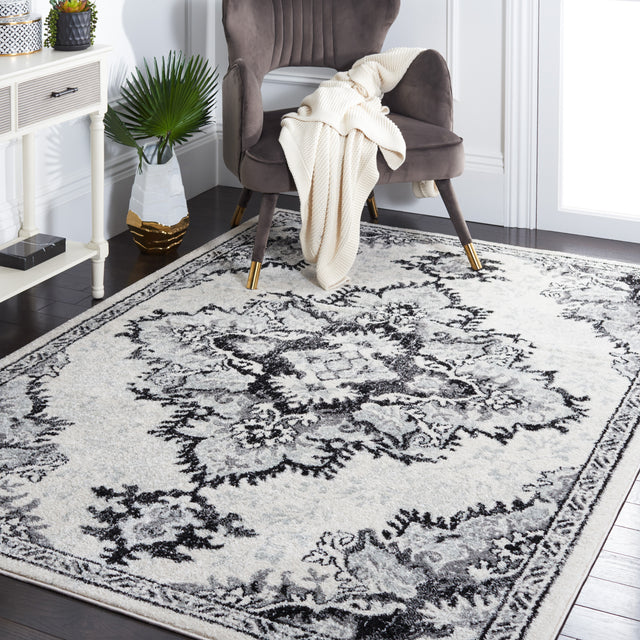 Safavieh Tulum Tul278A Ivory/Black Rug.