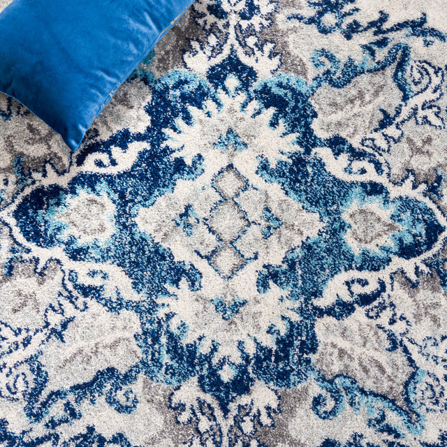 Safavieh Tulum Tul278B Ivory/Blue Rug.
