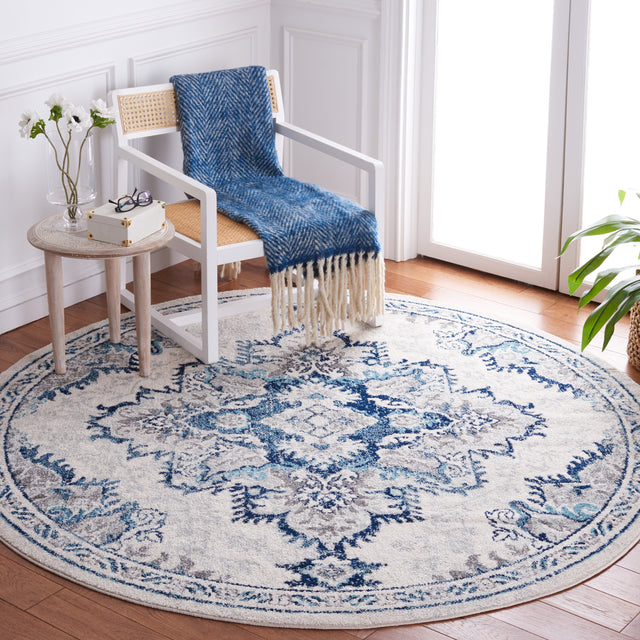 Safavieh Tulum Tul278B Ivory/Blue Rug.