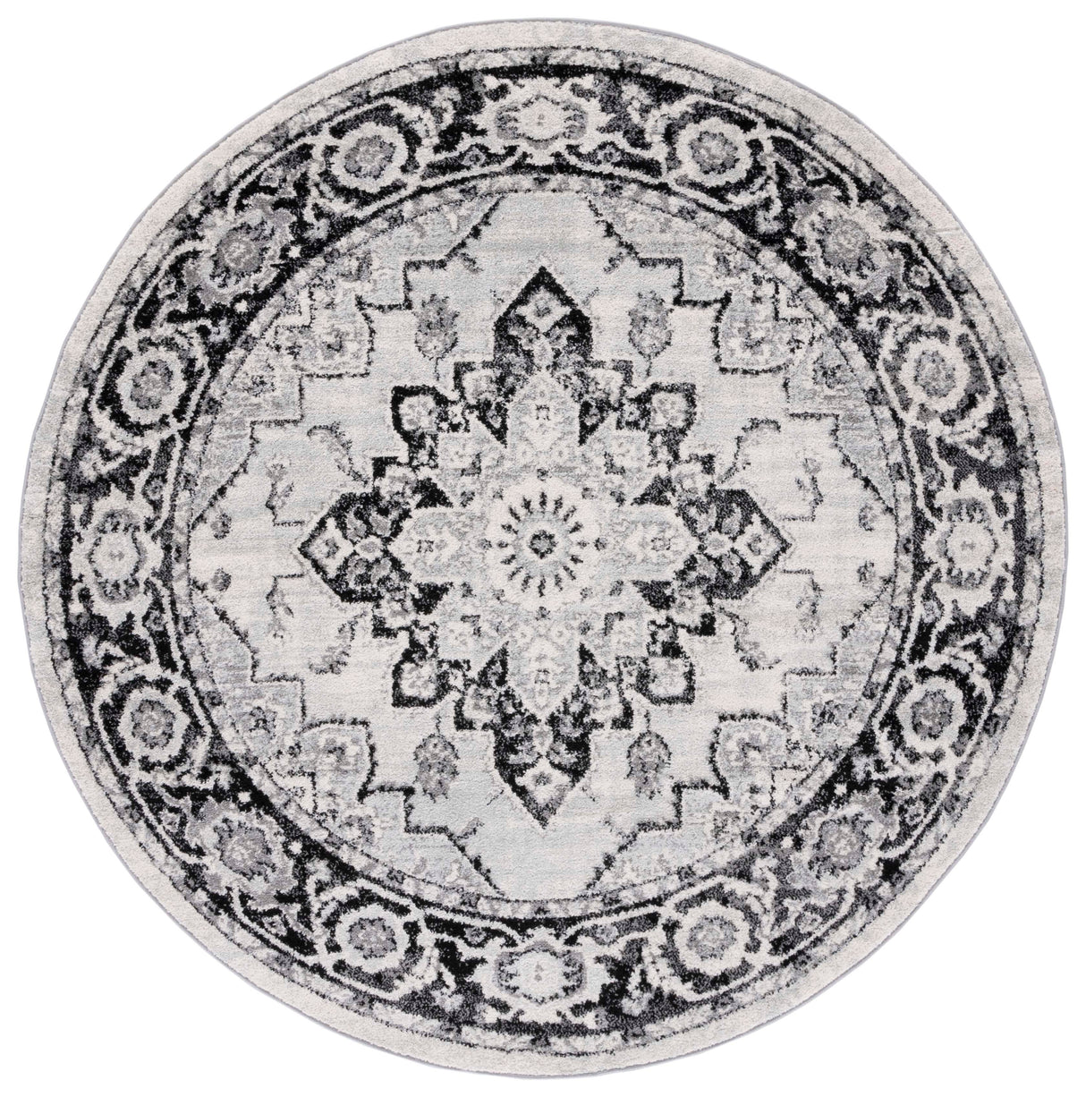 Safavieh Tulum Tul279A Ivory/Black Rug.