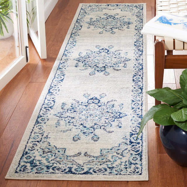 Safavieh Tulum Tul279B Ivory/Blue Rug.