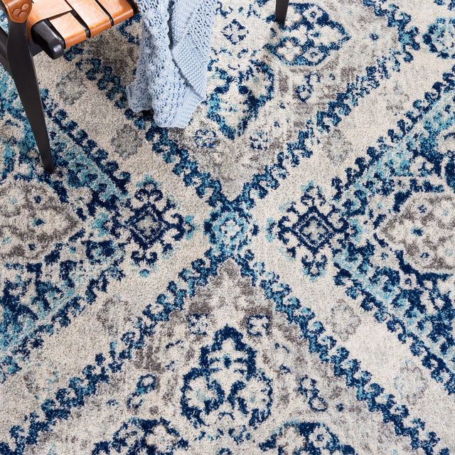 Safavieh Tulum Tul280B Ivory/Blue Rug.