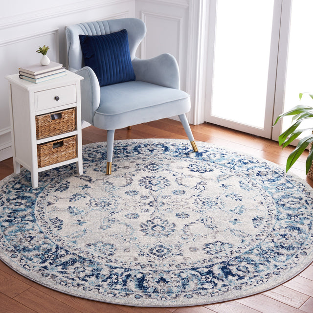 Safavieh Tulum Tul281B Ivory/Blue Rug.