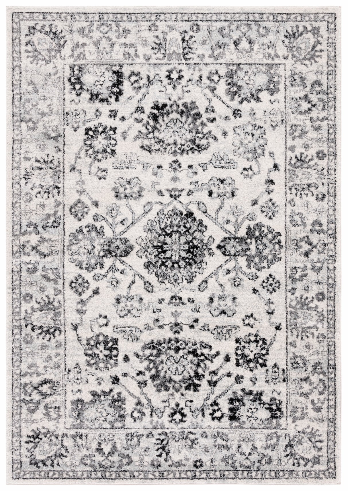 Safavieh Tulum Tul283A Ivory/Black Rug.