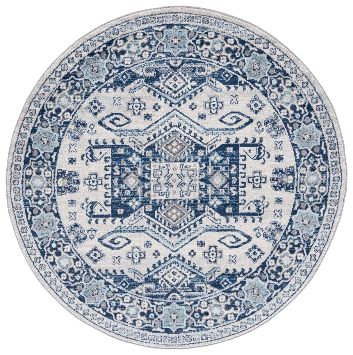 Safavieh Tulum Tul285B Ivory/Blue Rug.