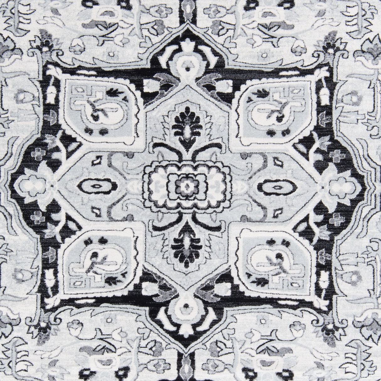 Safavieh Tulum Tul286A Ivory/Black Rug.