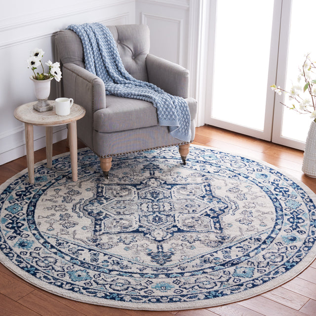 Safavieh Tulum Tul286B Ivory/Blue Rug.