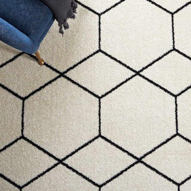 Safavieh Tulum Tul608A Ivory/Black Rug.