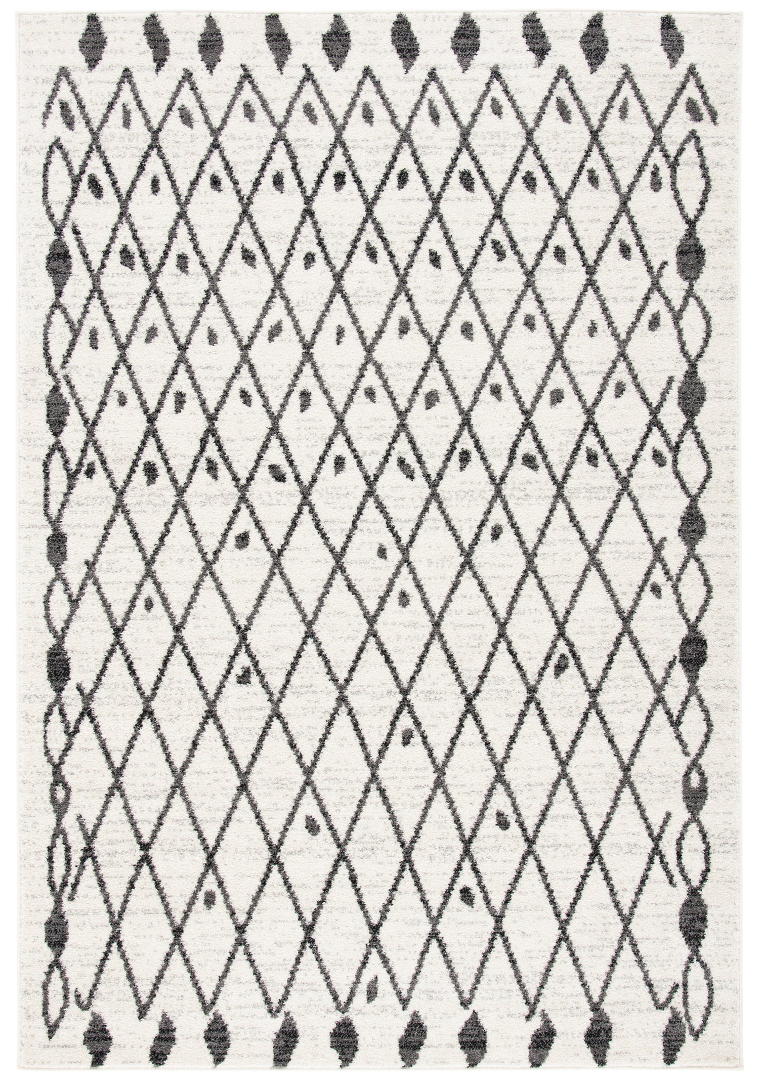 Safavieh Tulum Tul650A Ivory/Black Rug.