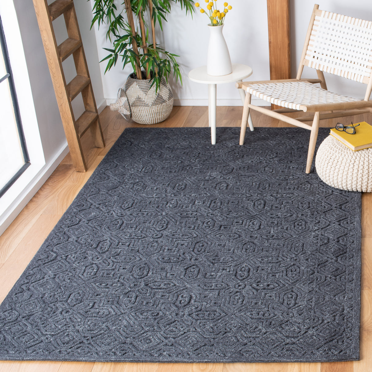 Safavieh Textural Txt101H Charcoal Rugs.