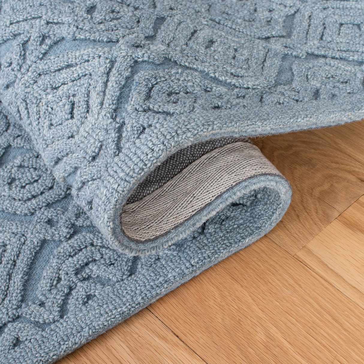 Safavieh Textural Txt101M Blue Rugs.