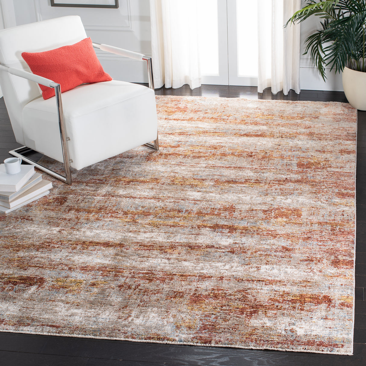 Safavieh Valencia Val514P Beige/Rust Rug.