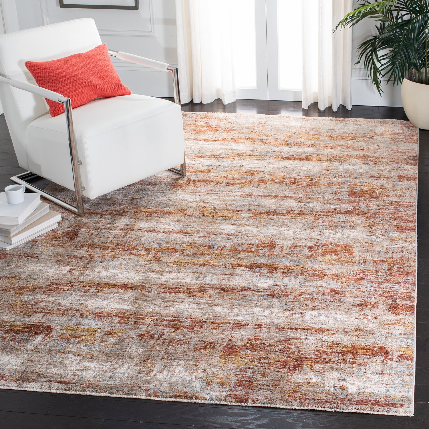 Safavieh Valencia Val514P Beige/Rust Rug.