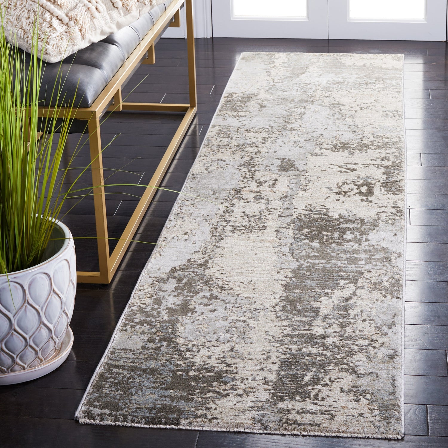 Safavieh Valencia Val534W Light Sage/Grey Rug.