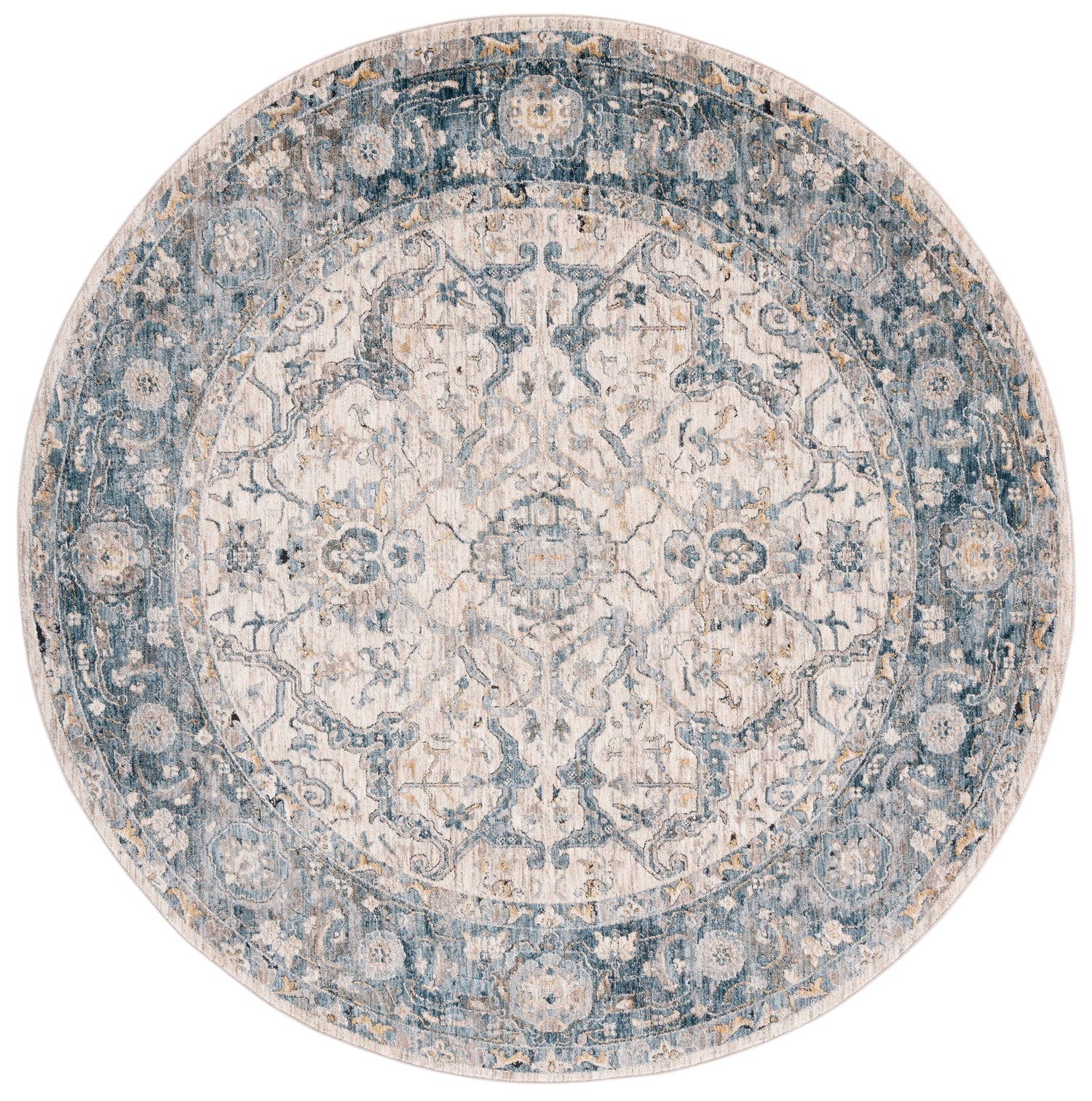Safavieh Valencia Val566A Ivory/Blue Rugs.
