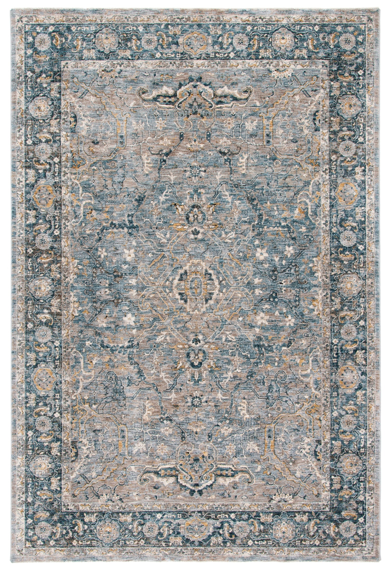 Safavieh Valencia Val566F Light Grey/Blue Rugs.