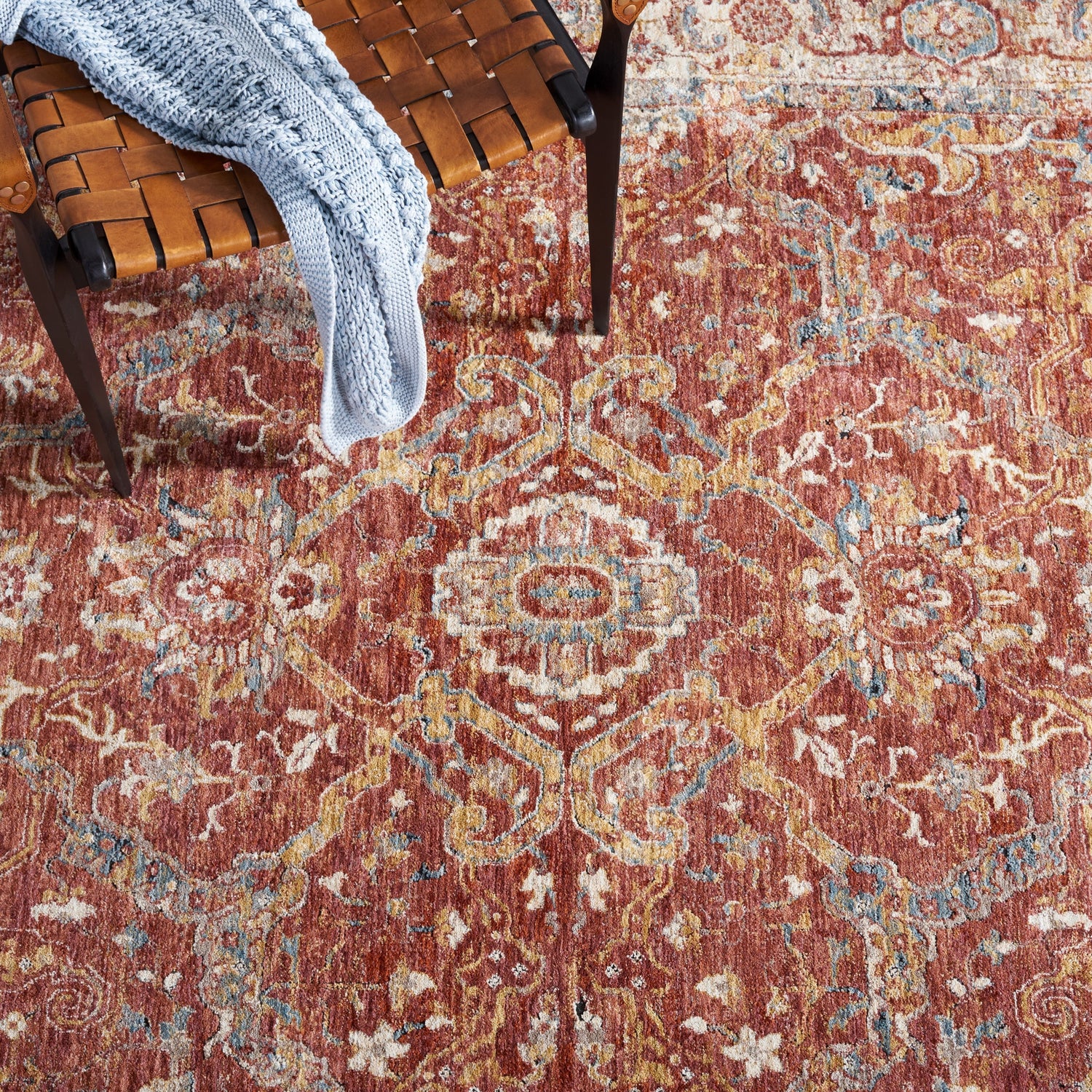 Safavieh Valencia Val566P Rust/Teal Rugs.