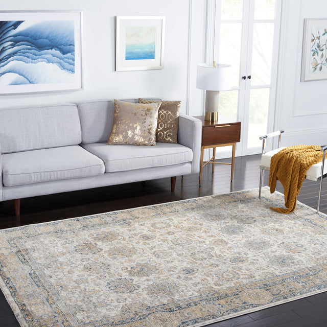 Safavieh Valencia Val570A Ivory/Blue Rugs.