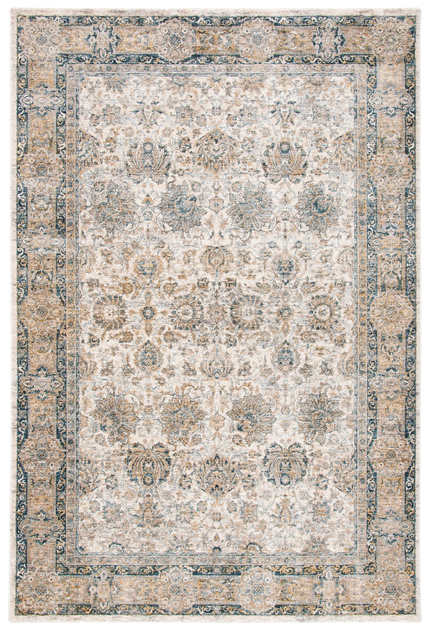 Safavieh Valencia Val570A Ivory/Blue Rugs.