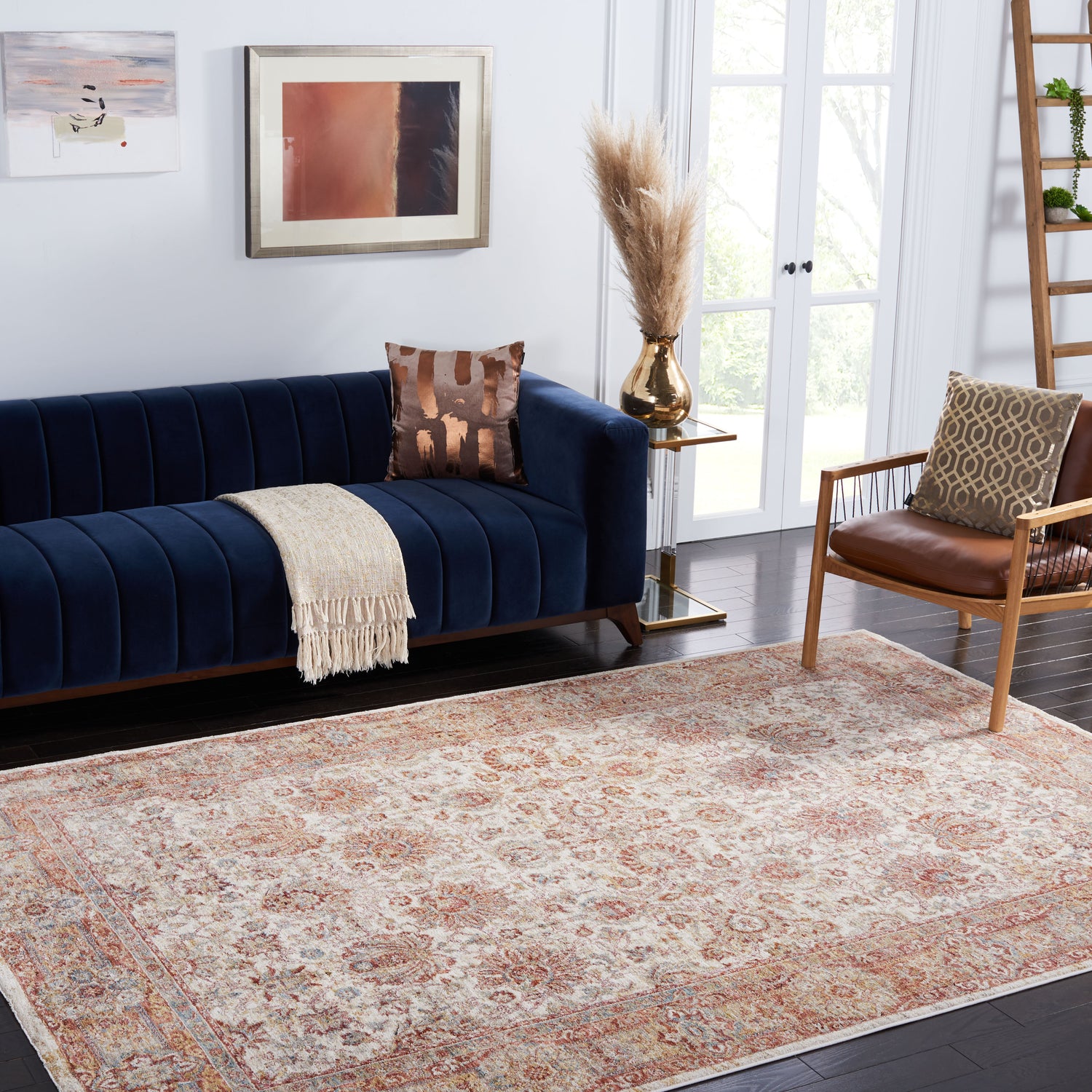 Safavieh Valencia Val570B Ivory/Rust Rugs.