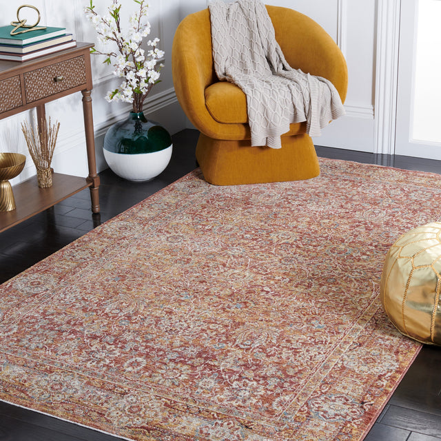 Safavieh Valencia Val570P Rust/Teal Rugs.