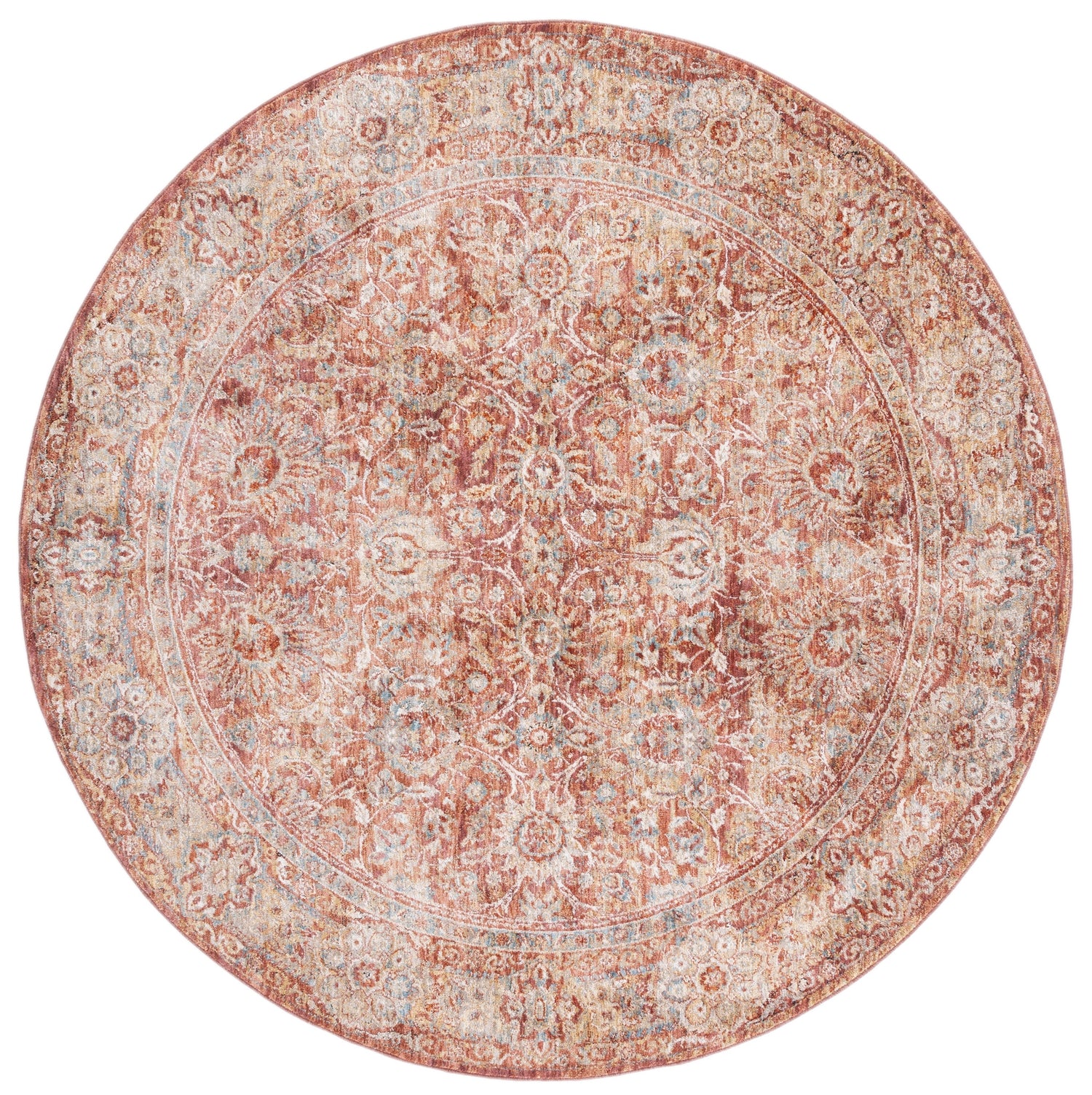 Safavieh Valencia Val570P Rust/Teal Rugs.