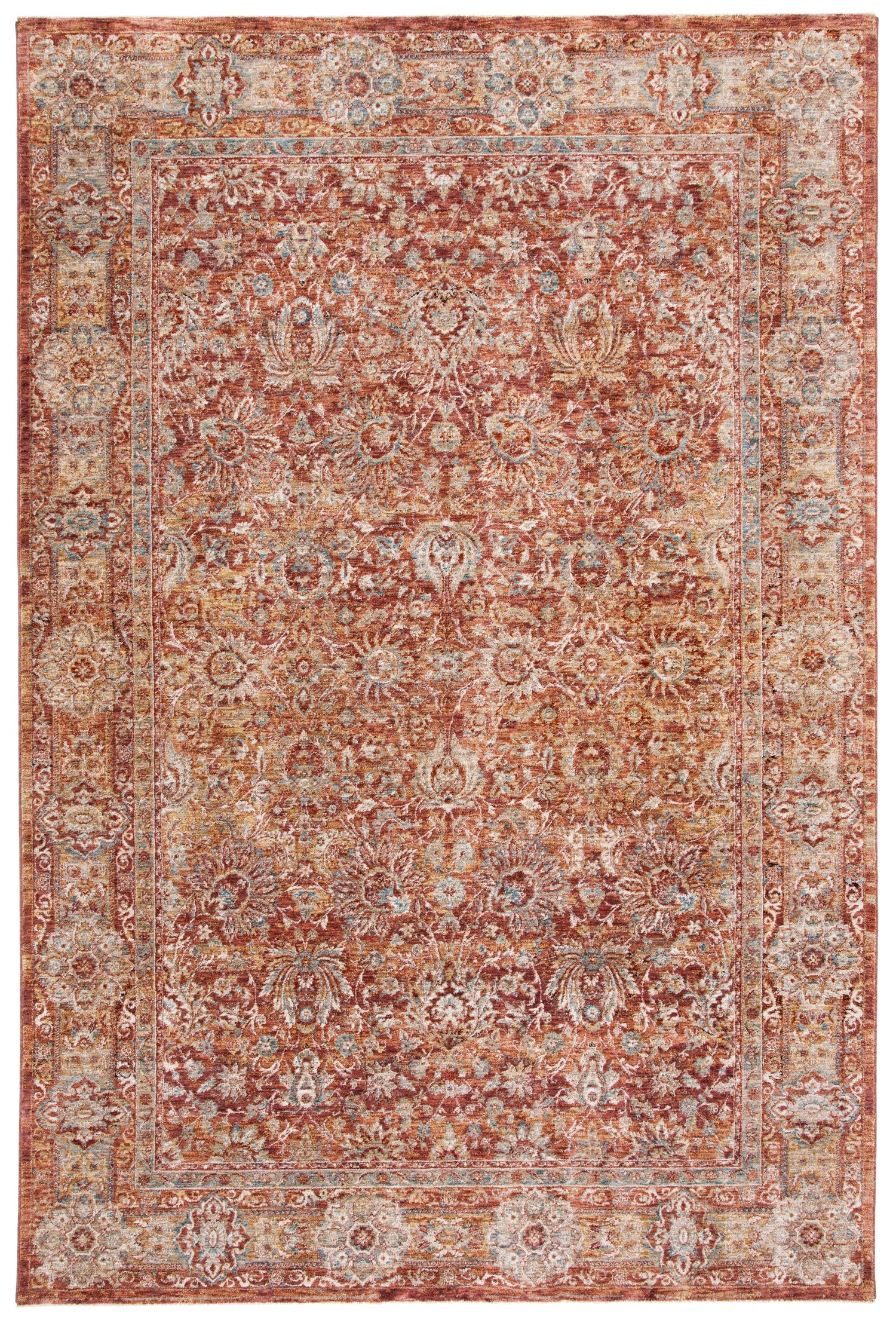 Safavieh Valencia Val570P Rust/Teal Rugs.