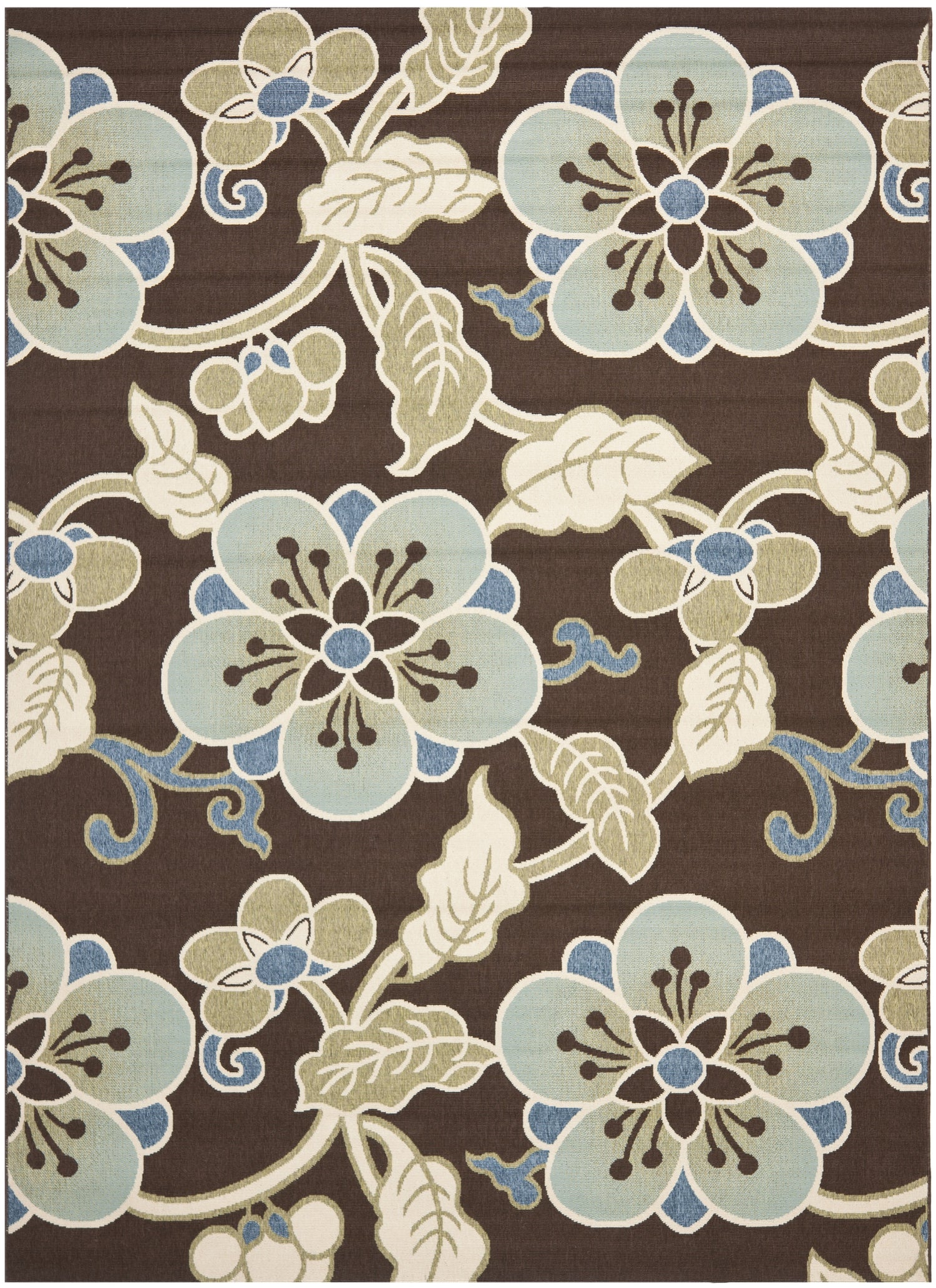 Safavieh Veranda Ver001 Chocolate/Aqua Rugs.