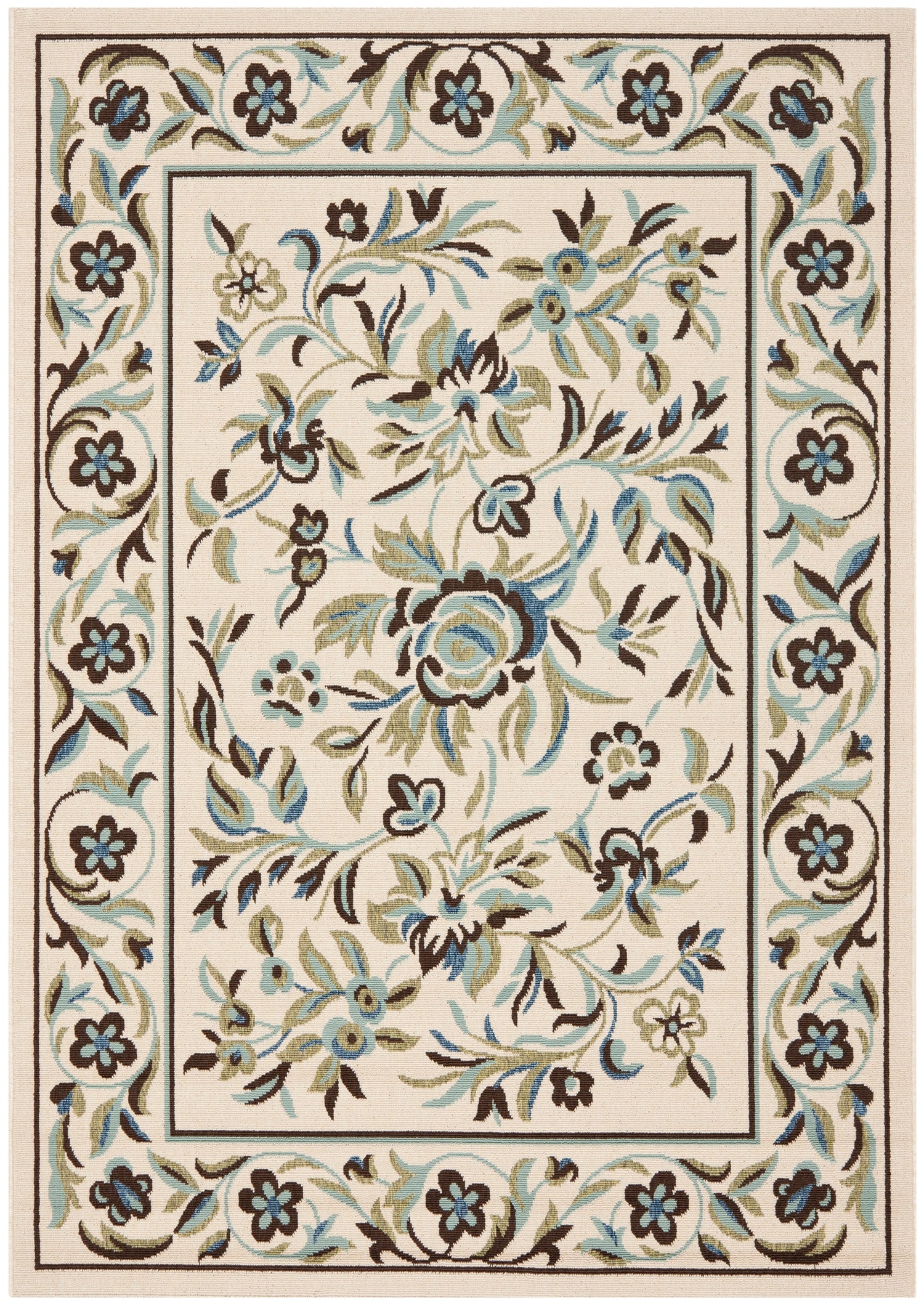 Safavieh Veranda Ver011 Cream/Green Rugs.