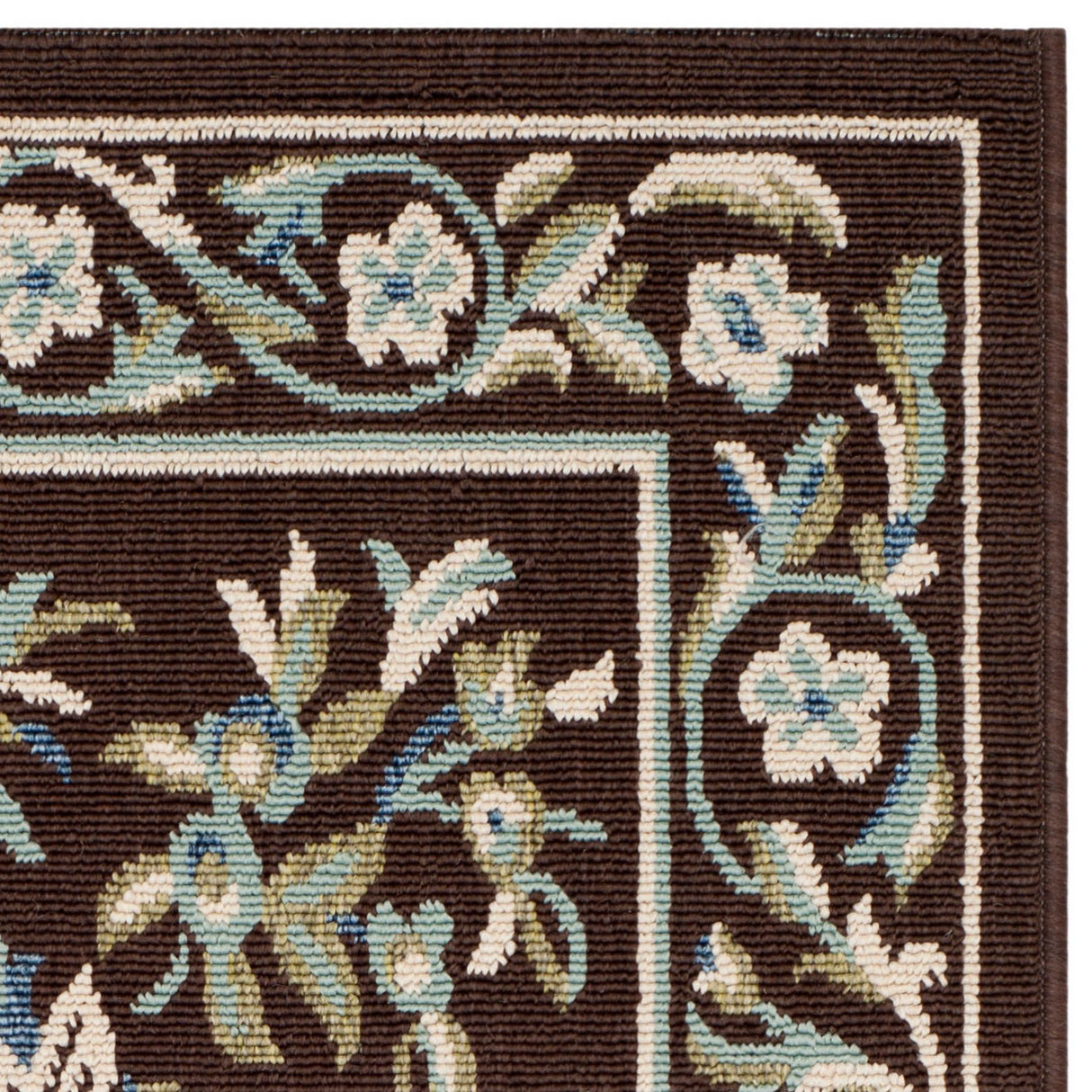 Safavieh Veranda Ver011 Chocolate/Aqua Rugs.