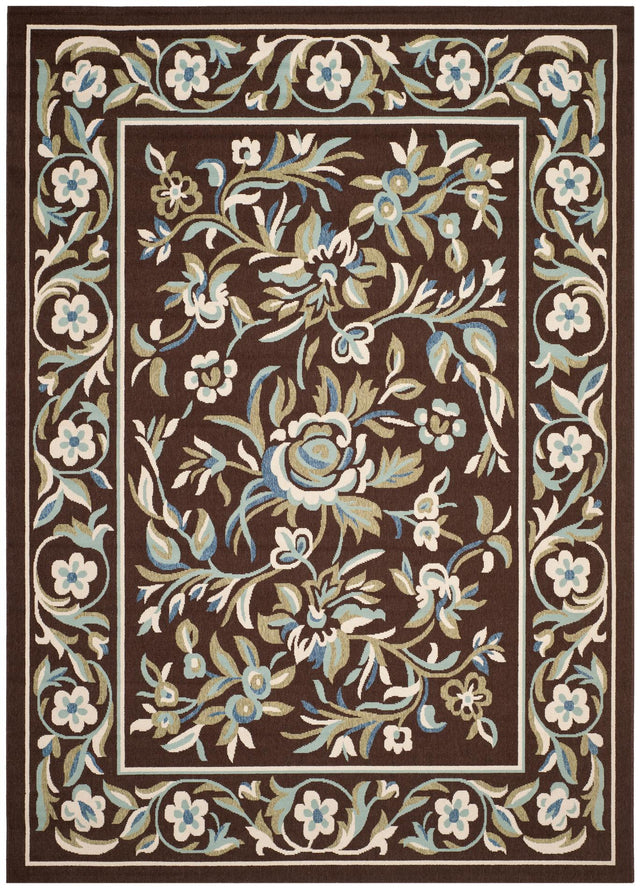 Safavieh Veranda Ver011 Chocolate/Aqua Rugs.