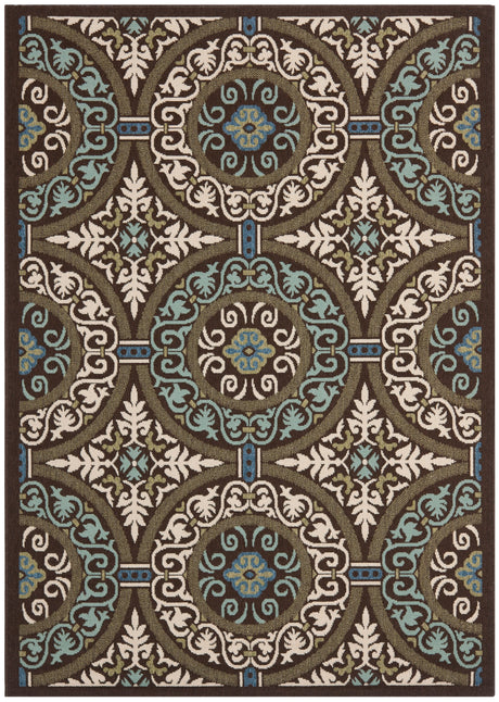 Safavieh Veranda Ver055 Chocolate/Cream Rug.