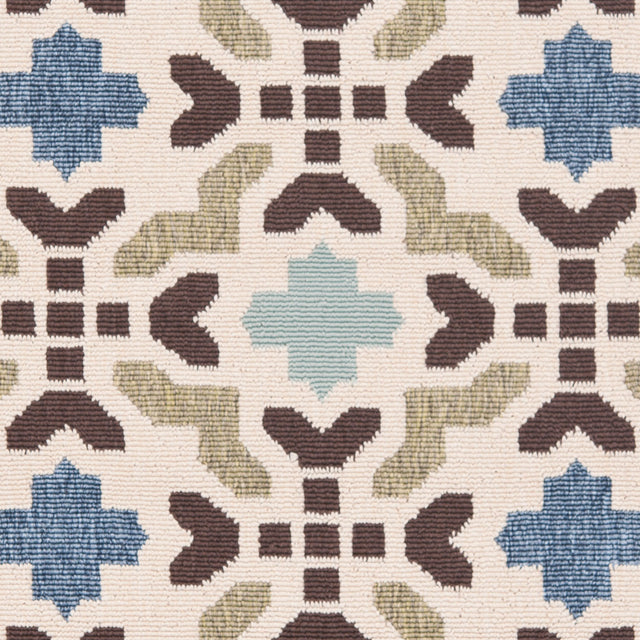Safavieh Veranda Ver080 Cream/Aqua Rug.