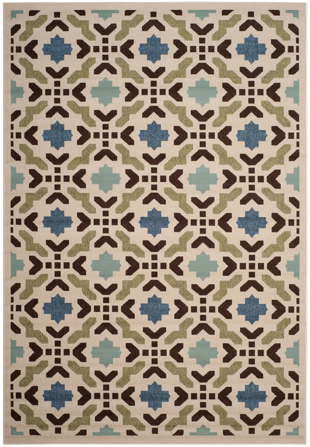 Safavieh Veranda Ver080 Cream/Aqua Rug.