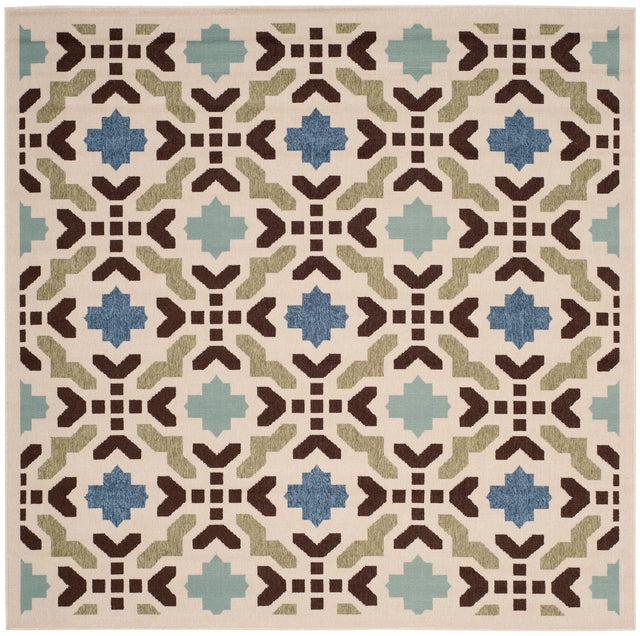 Safavieh Veranda Ver080 Cream/Aqua Rug.