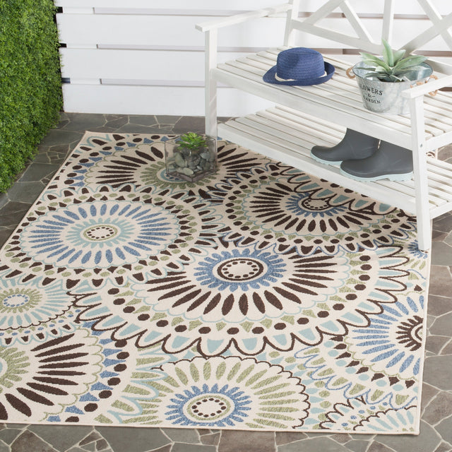Safavieh Veranda Ver091 Cream/Blue Rug.
