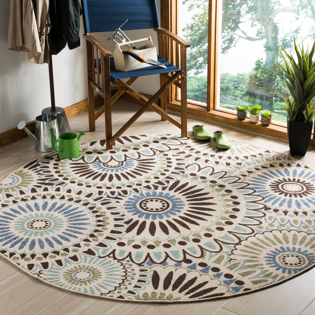 Safavieh Veranda Ver091 Cream/Blue Rug.