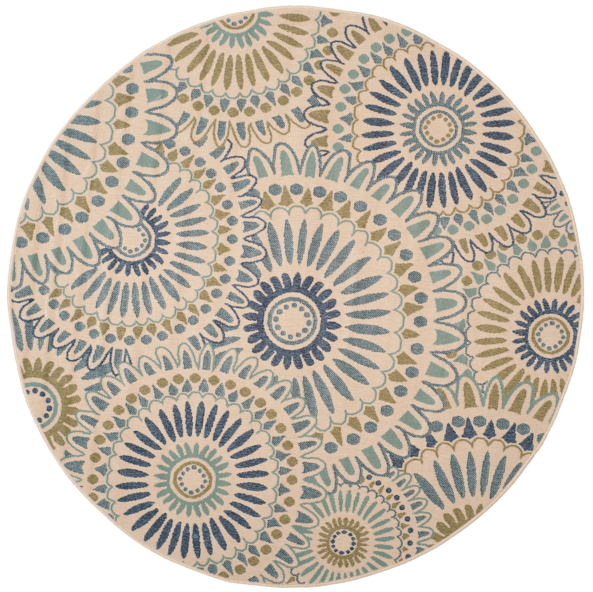 Safavieh Veranda Ver091 Cream/Green Rug.