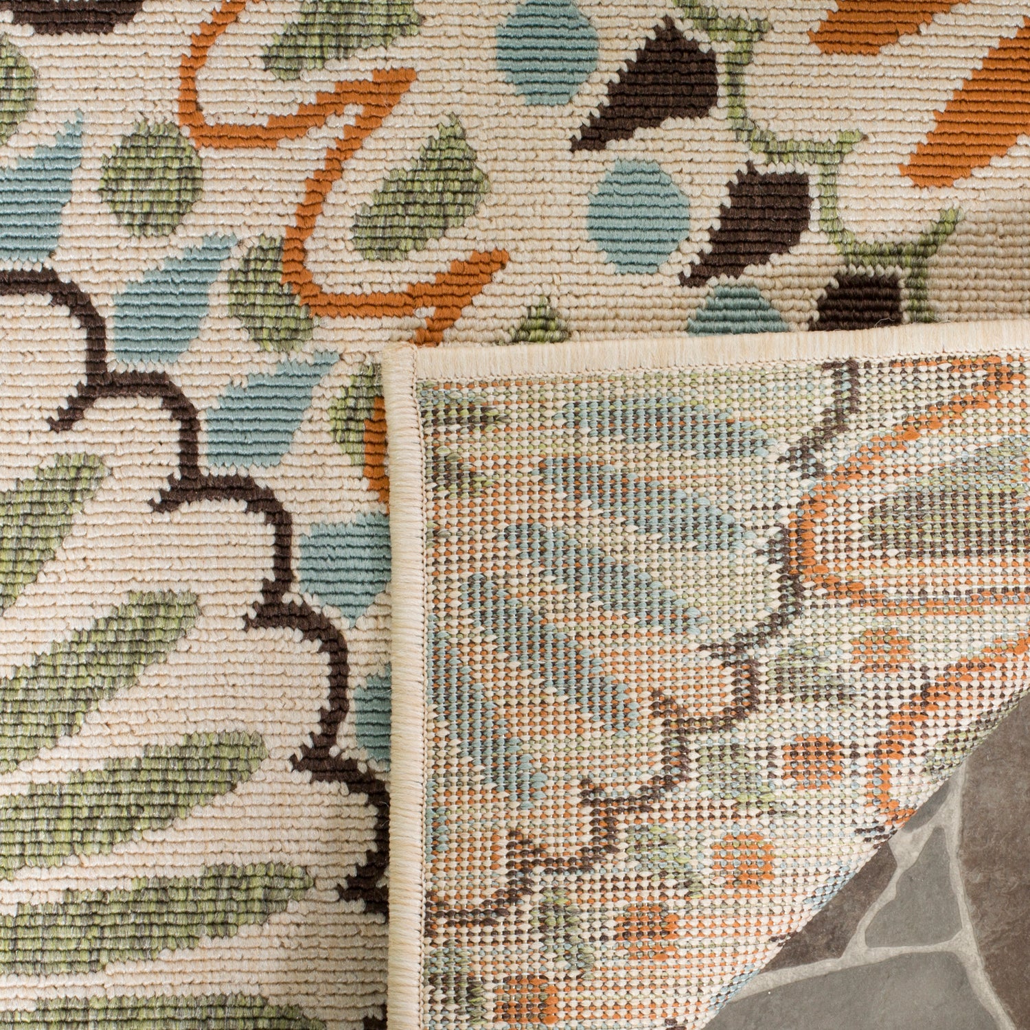 Safavieh Veranda Ver091 Cream/Chocolate Rug.
