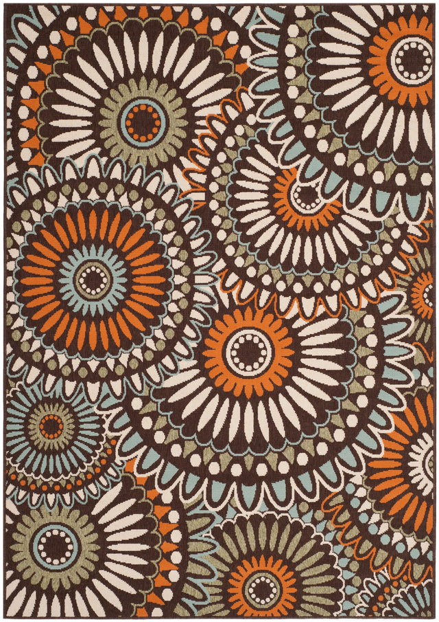 Safavieh Veranda Ver091 Chocolate/Terracotta Rug.