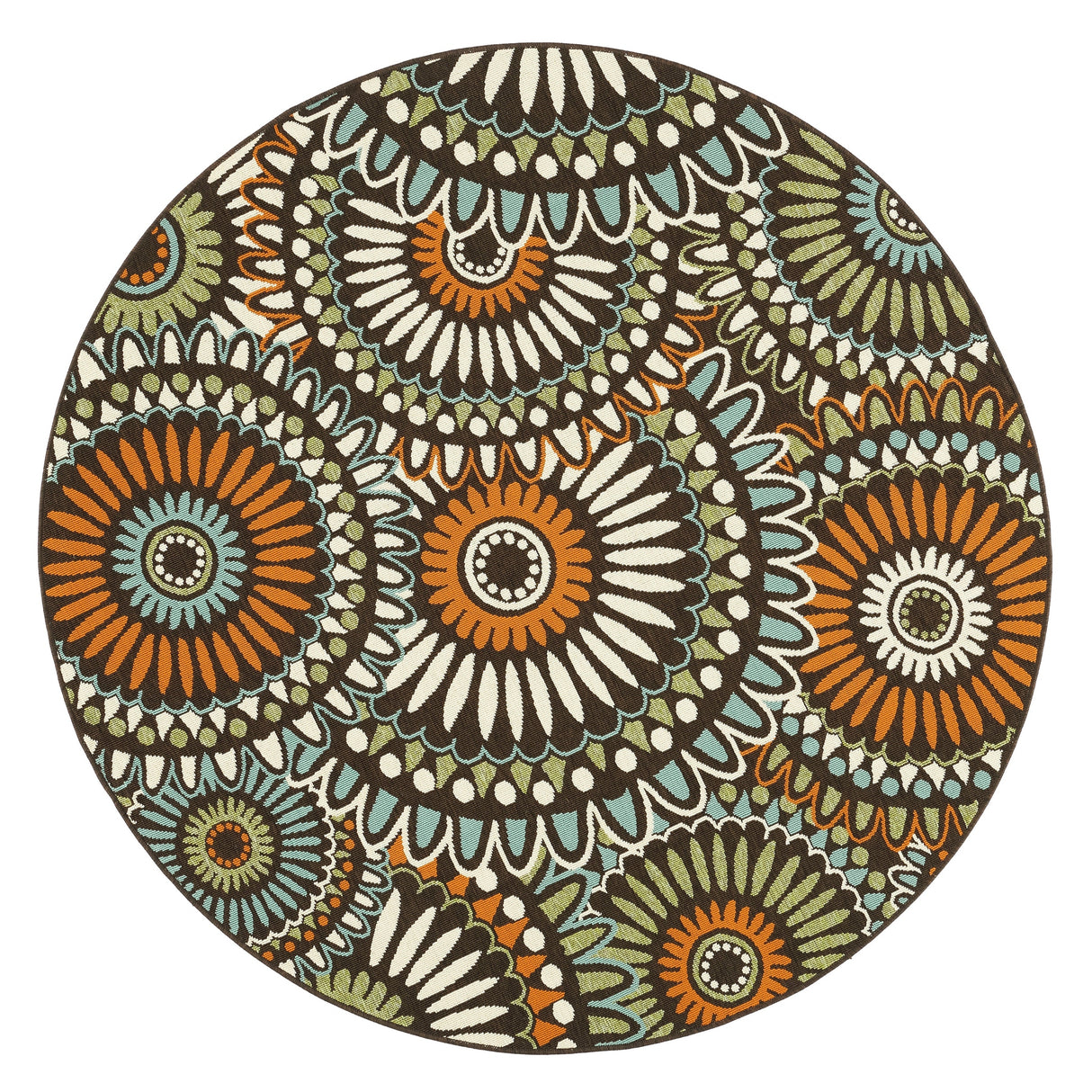 Safavieh Veranda Ver091 Chocolate/Terracotta Rug.
