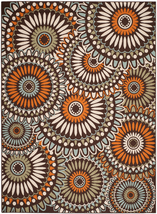 Safavieh Veranda Ver091 Chocolate/Terracotta Rug.