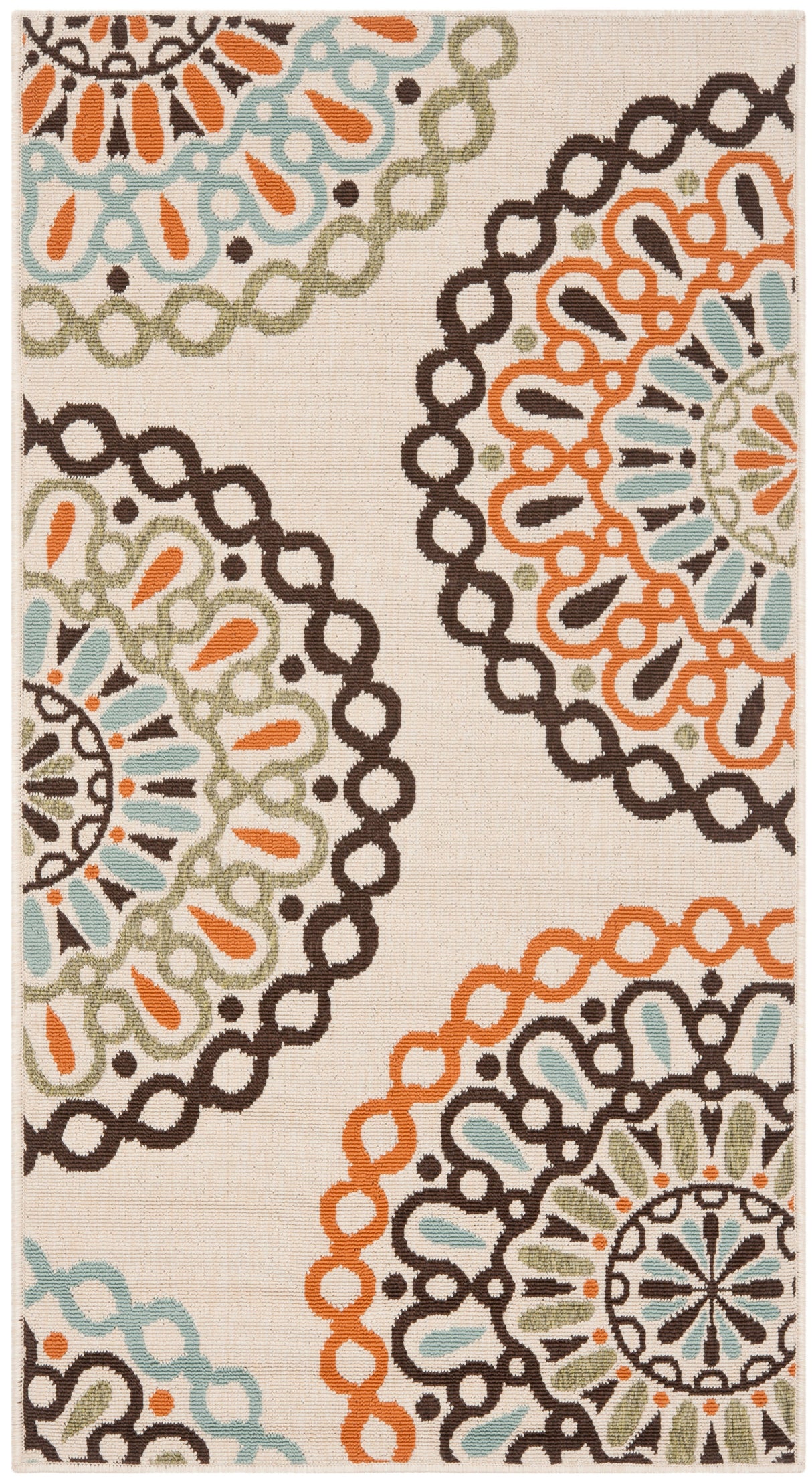 Safavieh Veranda Ver092 Cream/Terracotta Rug.